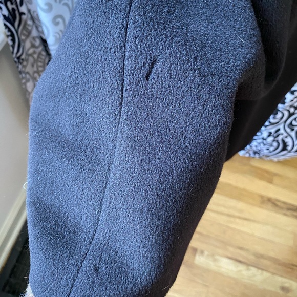 MaxMara Madame Charcoal Double-Breasted Coat - Picture 3 of 6